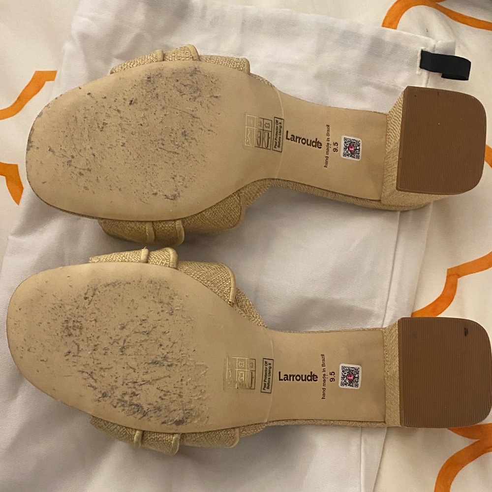 Larroude Beige Heeled Sandals - Picture 3 of 3